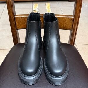 Dr Martens 2976 Vegan Black Felix Platform Chelsea Boot Women’s Size 12 New